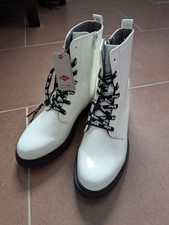 Lee Cooper Stiefel Boots Damen Schuhe Biker weiß Lackleder Gr.38 neu
