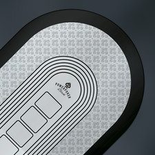 PowerPoker  "Black Edition" Pokermatte XXL Premium Pokertisch Auflage / B-Ware