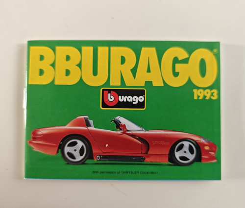 Bburago katalog 1993 englisch - katalog,