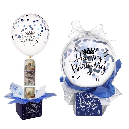 Geldballon geburtstagsbox - geldballon,,
