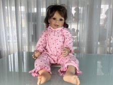 Künstlerpuppe Sammler Mädchen Doris Stannat Vinyl Puppe 64 cm. Top Zustand