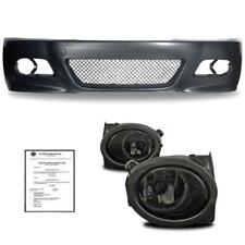 Stoßstange vorne ABE Nebelscheinwerfer schwarz paßt für BMW 3er E46 Limo Touring