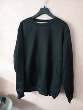 warmes Herren Sweatshirt gefüttert, Gr.2xl 52-54 Schwarz