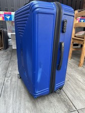 Reise Koffer Trolley Räder Teleskope Griff Blau 66x45x28cm