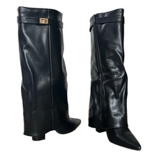 Fold Over Damen Kniehoch