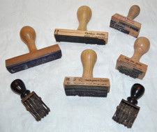 Konvolut Holzstempel +