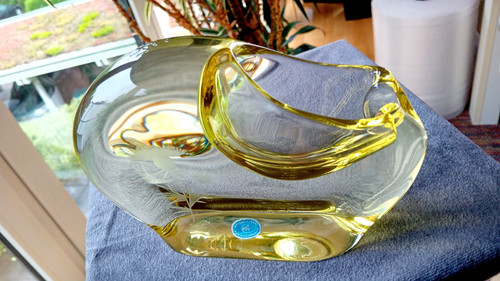 Großer glas aschenbecher - xl,