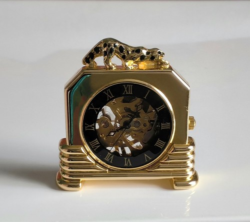 Miniaturuhr leopard mit - miniaturuhr,