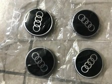 AUDI Nabenkappen Felgendeckel Nabendeckel Deckel 4 * 55 mm  81A.601.170 SCHWARZ