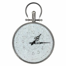 Retro Wanduhr 31,5cm Taschenuhr Design Küchenuhr Wohnzimmeruhr Baduhr Quartz Uhr