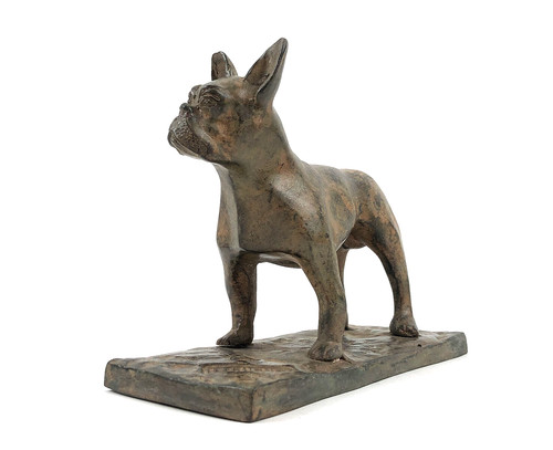 Bronze hund figur - hund,