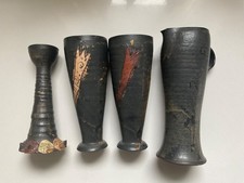 Set Kanne Becher Pokal Kerzenhalter Leuchter Metall