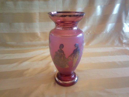 Bohemia glas vase mit barock - bohemia,