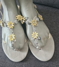 BUFFALO DAMEN SANDALEN GRAU STRASSSTEINE GR.41 - NEUWERTIG 