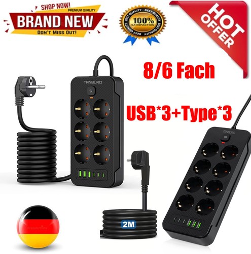 Steckdosenleiste mit usb - steckdosenleiste,