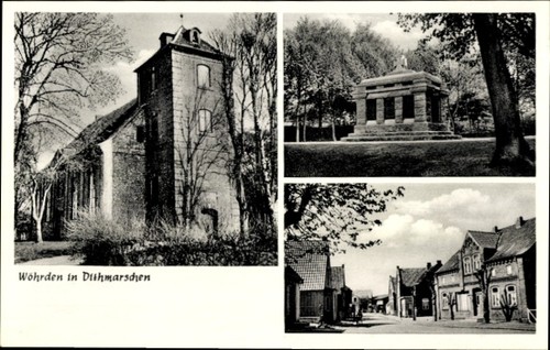 Wöhrden dithmarschen - ak,