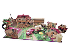 Schleich Horse Club Wohnhaus + Stall, Reitercafe, Waschplatz, Wohnwagen etc