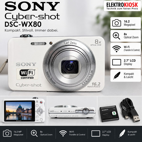 Sony cyber shot dsc wx80 - |, |