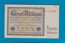 Reichsbank Berlin--5.11.123-- 1 BILLION Mark