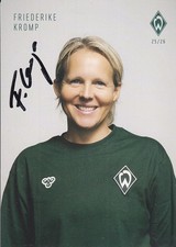 Friederike KROMP - Werder Bremen 2025/26, Cheftrainerin, Original-Autogramm!