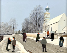 Ölgemälde Malerei Josef Wahl