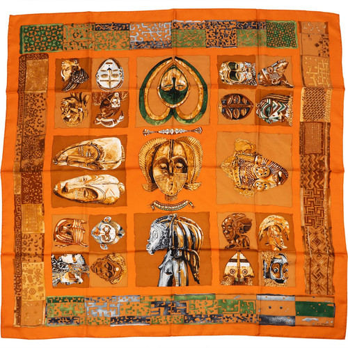 Hermès les masques silk - les, 90