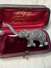 Brosche Elephant Silber