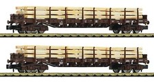 Fleischmann 6660048 2-tlg Set Rungenwagen ÖBB 1:160 Spur N DC Neu OVP