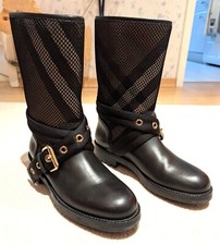 Burberry Stiefel schwarz Leder