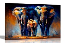 Elefant Familie Leinwand