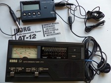 KORG Stimmgerät Auto Chromatic Tuner AT – 12    +    CA-20    +   3 Tonabnehmer.