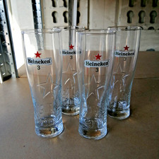 Heineken Becher 4x Glas 0,25 l