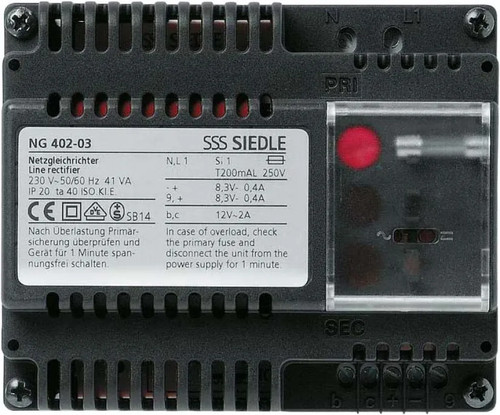 Siedle netzgleichrichter - netzgleichrichter, ng