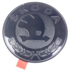 Skoda original Emblem für Motorabdeckung 69mm für Fabia 2 Octavia 2 Superb 2 NEU