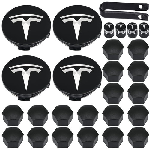 Tesla radkappen set silber - set,