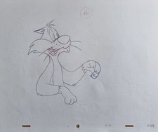 Warner Bros Animation Kunstproduktion Zeichnung Sylvester die Katze #112