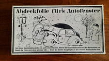 Abdeckfolie für´s Autofenster, Accessoire für Young- und Oldtimer, VW Opel Ford