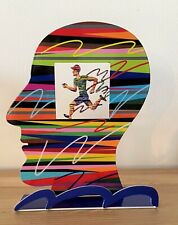 Pop Art Metallkopf " Läufer " Skulptur von DAVID GERSTEIN