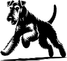  AIREDALE TERRIER Aufkleber Autoaufkleber Folienaufkleber Silhouette #15