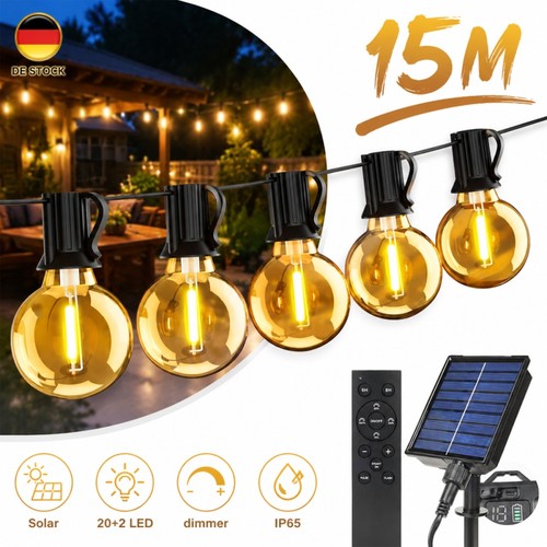 15m solar lichterkette - 15m, led