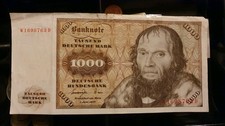 1000 Deutsche Mark Schein 1980