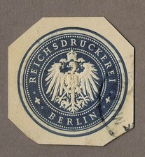 Briefsiegel REICHSDRUCKEREI BERLIN