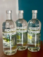 Absolut Exposure Vodka - Limited Traveler Edition  3 x 1000 ml, neu, versiegelt