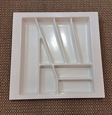 Besteckeinsatz 50er diagonal, OrgaTray weiß, zuschneidbar - LAGERAUFLÖSUNG