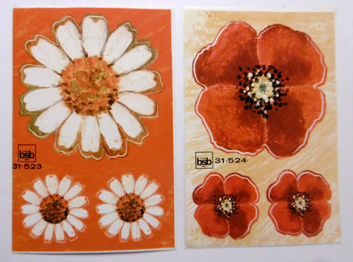 Stück aufkleber set blumen - stück,
