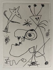 Joan Miro Original Radierung
