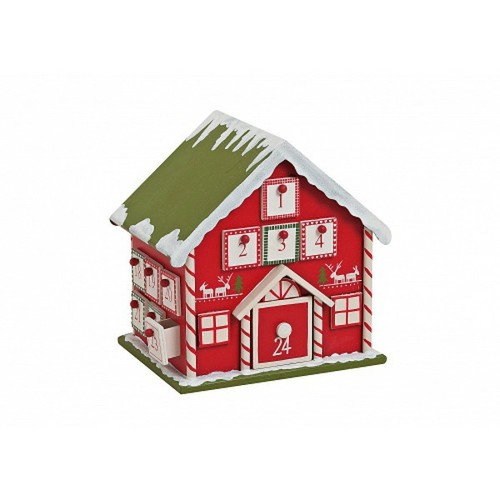 Adventskalender haus holz - adventskalender,