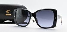 CARRERA Sonnenbrille 3030S 80790 Glanz Schwarz Blau Verlauf Butterfly Etui Set M