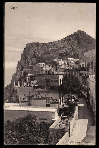 Capri veduta delle case - capri,,
