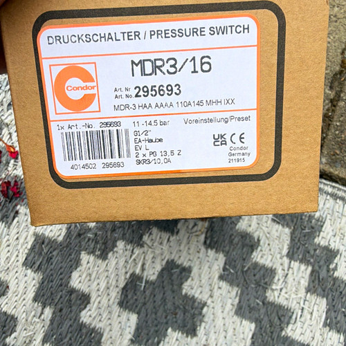 Condor druckschalter mdr3 - druckschalter, mdr3/16